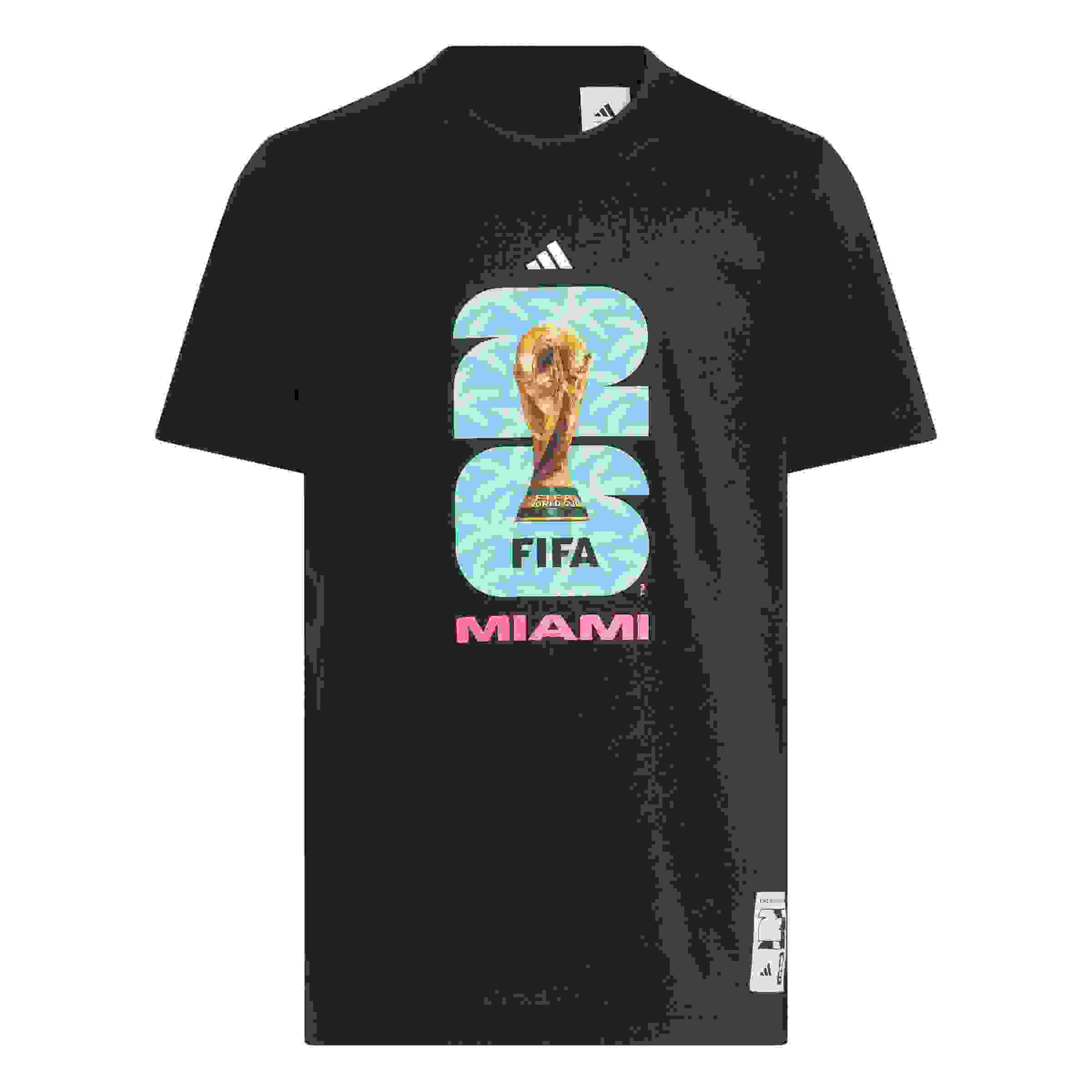 adidas FIFA World Cup 26 Host City Miami Big Kids' Black Graphic T-Shirt